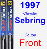 Front Wiper Blade Pack for 1997 Chrysler Sebring - Vision Saver