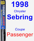 Passenger Wiper Blade for 1998 Chrysler Sebring - Vision Saver