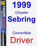 Driver Wiper Blade for 1999 Chrysler Sebring - Vision Saver