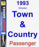 Passenger Wiper Blade for 1993 Chrysler Town & Country - Vision Saver