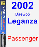 Passenger Wiper Blade for 2002 Daewoo Leganza - Vision Saver