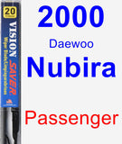 Passenger Wiper Blade for 2000 Daewoo Nubira - Vision Saver