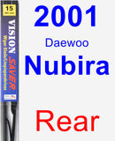 Rear Wiper Blade for 2001 Daewoo Nubira - Vision Saver