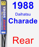 Rear Wiper Blade for 1988 Daihatsu Charade - Vision Saver