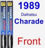 Front Wiper Blade Pack for 1989 Daihatsu Charade - Vision Saver