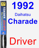 Driver Wiper Blade for 1992 Daihatsu Charade - Vision Saver