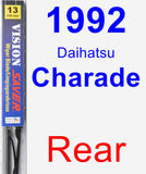 Rear Wiper Blade for 1992 Daihatsu Charade - Vision Saver