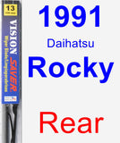 Rear Wiper Blade for 1991 Daihatsu Rocky - Vision Saver