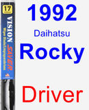 Driver Wiper Blade for 1992 Daihatsu Rocky - Vision Saver