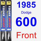 Front Wiper Blade Pack for 1985 Dodge 600 - Vision Saver