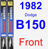 Front Wiper Blade Pack for 1982 Dodge B150 - Vision Saver