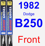 Front Wiper Blade Pack for 1982 Dodge B250 - Vision Saver