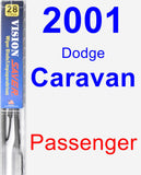 Passenger Wiper Blade for 2001 Dodge Caravan - Vision Saver