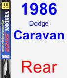 Rear Wiper Blade for 1986 Dodge Caravan - Vision Saver