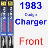 Front Wiper Blade Pack for 1983 Dodge Charger - Vision Saver