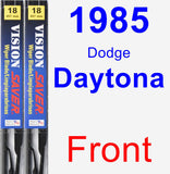 Front Wiper Blade Pack for 1985 Dodge Daytona - Vision Saver