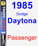 Passenger Wiper Blade for 1985 Dodge Daytona - Vision Saver