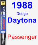 Passenger Wiper Blade for 1988 Dodge Daytona - Vision Saver