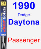 Passenger Wiper Blade for 1990 Dodge Daytona - Vision Saver