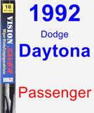 Passenger Wiper Blade for 1992 Dodge Daytona - Vision Saver