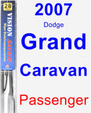 Passenger Wiper Blade for 2007 Dodge Grand Caravan - Vision Saver