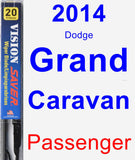 Passenger Wiper Blade for 2014 Dodge Grand Caravan - Vision Saver