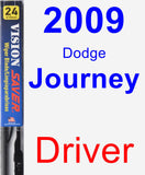 Driver Wiper Blade for 2009 Dodge Journey - Vision Saver