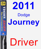 Driver Wiper Blade for 2011 Dodge Journey - Vision Saver