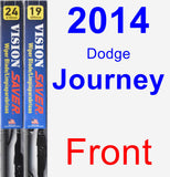 Front Wiper Blade Pack for 2014 Dodge Journey - Vision Saver