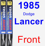 Front Wiper Blade Pack for 1985 Dodge Lancer - Vision Saver