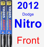 Front Wiper Blade Pack for 2012 Dodge Nitro - Vision Saver