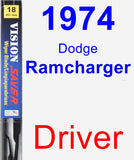 Driver Wiper Blade for 1974 Dodge Ramcharger - Vision Saver