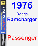 Passenger Wiper Blade for 1976 Dodge Ramcharger - Vision Saver