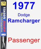 Passenger Wiper Blade for 1977 Dodge Ramcharger - Vision Saver