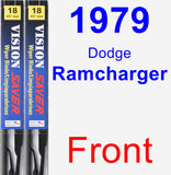 Front Wiper Blade Pack for 1979 Dodge Ramcharger - Vision Saver