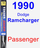 Passenger Wiper Blade for 1990 Dodge Ramcharger - Vision Saver