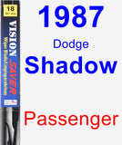 Passenger Wiper Blade for 1987 Dodge Shadow - Vision Saver