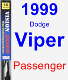 Passenger Wiper Blade for 1999 Dodge Viper - Vision Saver