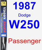 Passenger Wiper Blade for 1987 Dodge W250 - Vision Saver