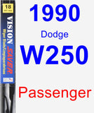 Passenger Wiper Blade for 1990 Dodge W250 - Vision Saver