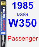 Passenger Wiper Blade for 1985 Dodge W350 - Vision Saver