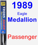 Passenger Wiper Blade for 1989 Eagle Medallion - Vision Saver