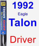 Driver Wiper Blade for 1992 Eagle Talon - Vision Saver