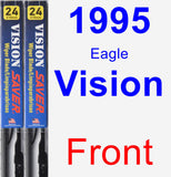 Front Wiper Blade Pack for 1995 Eagle Vision - Vision Saver