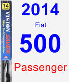 Passenger Wiper Blade for 2014 Fiat 500 - Vision Saver