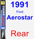 Rear Wiper Blade for 1991 Ford Aerostar - Vision Saver