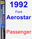 Passenger Wiper Blade for 1992 Ford Aerostar - Vision Saver