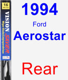 Rear Wiper Blade for 1994 Ford Aerostar - Vision Saver