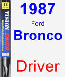 Driver Wiper Blade for 1987 Ford Bronco - Vision Saver