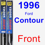 Front Wiper Blade Pack for 1996 Ford Contour - Vision Saver